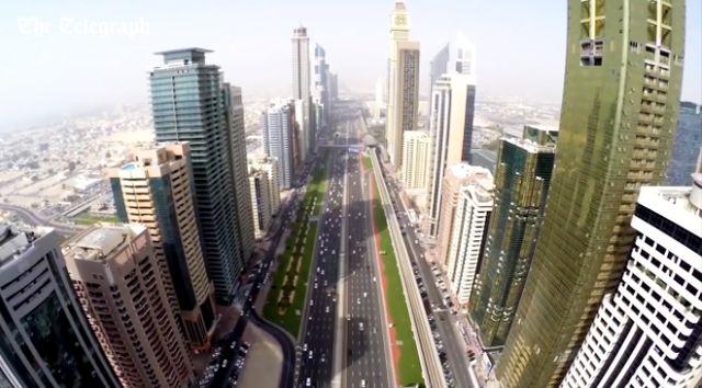 Ulice Dubaija viðene iz vazduha